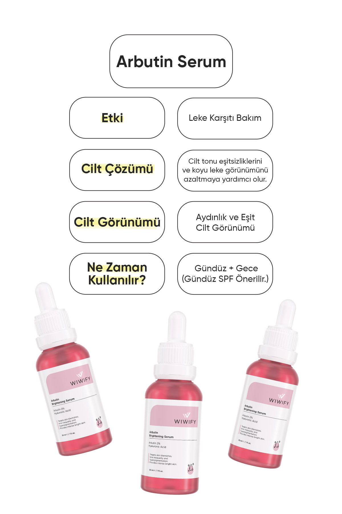 Leke Karşıtı, Cilt Tonu Eşitleyici, Aydınlatıcı Arbutin Serum (Arbutin 2% + Hyaluronic Acid) — 108 — تصویر 7 از 7