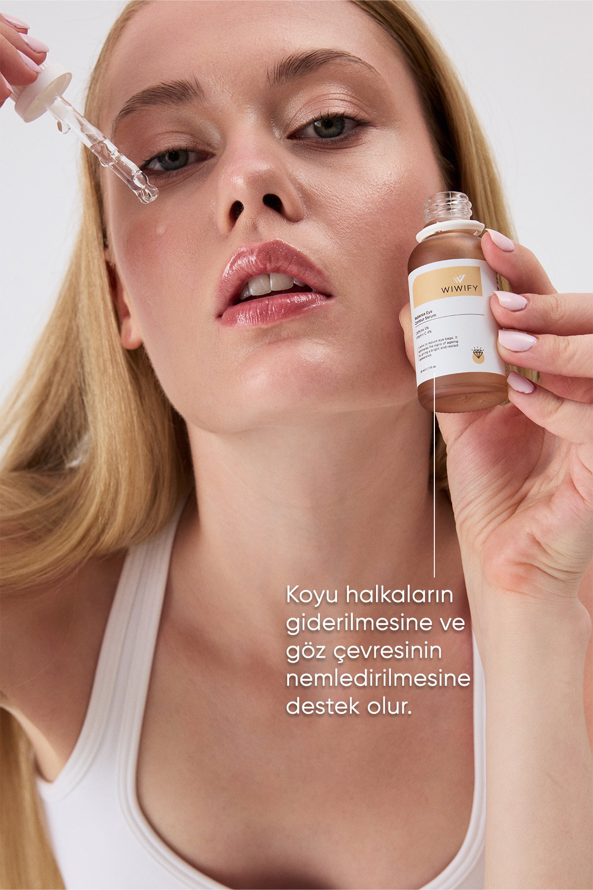 Göz Altı Torbalanma, Koyu Halkalara Karşı Aydınlatıcı Göz Çevresi Serum (Caffeine%5+C Vitamini%4) — 109 — تصویر 3 از 6