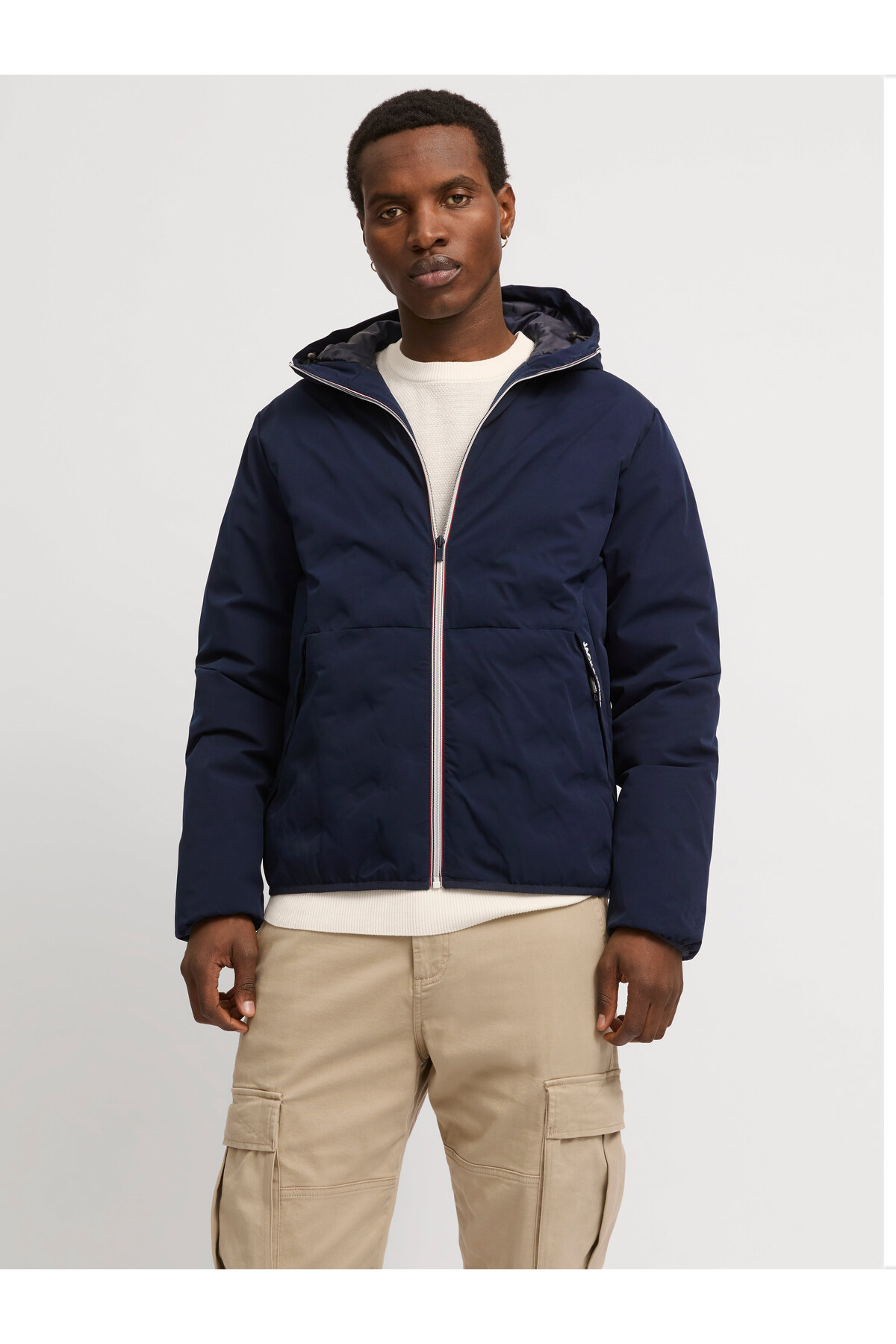 Men's Water Resistant Hooded Hybrid Jacket - Man