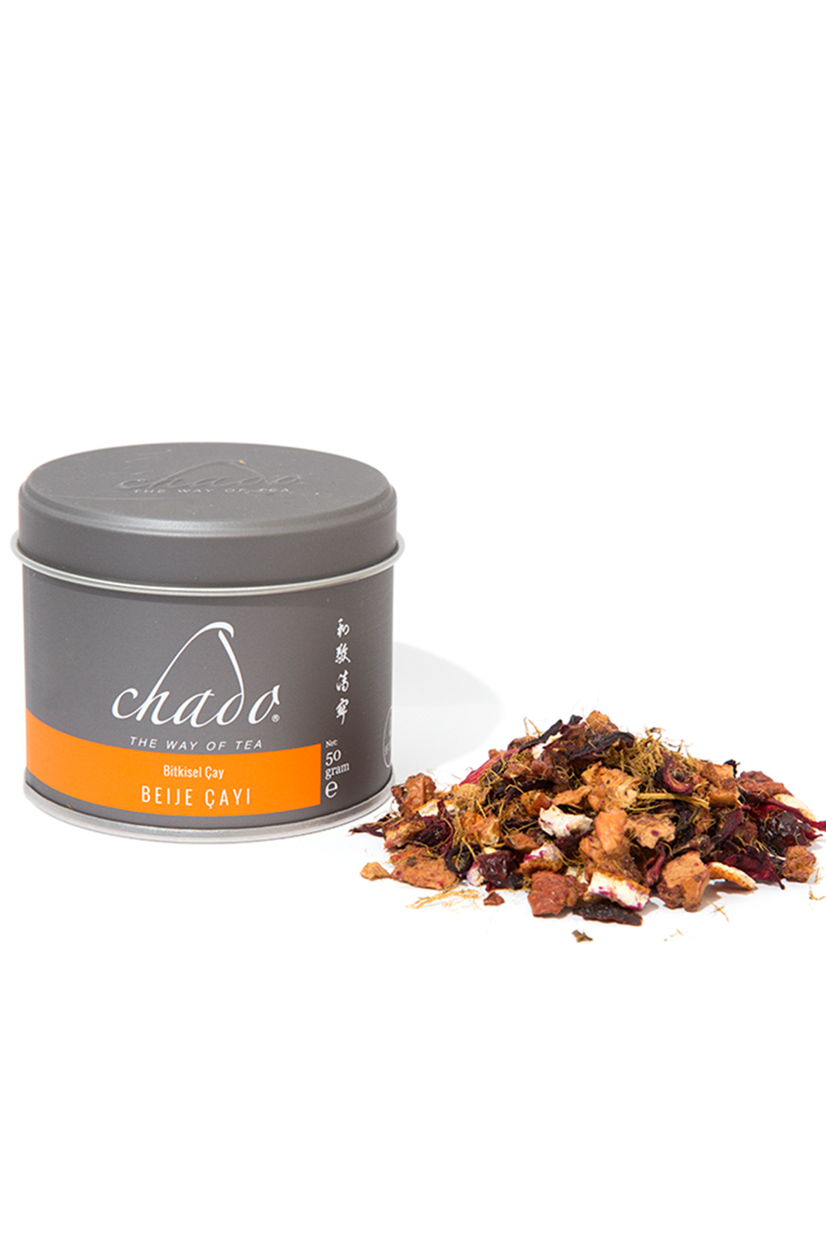 Chado Tea Beije Bitkisel Regl Dönemi Hibiskus Kuşburnu Elma Portakal Doğal Meyve Kış ve Bitki Çayı 50 Gr