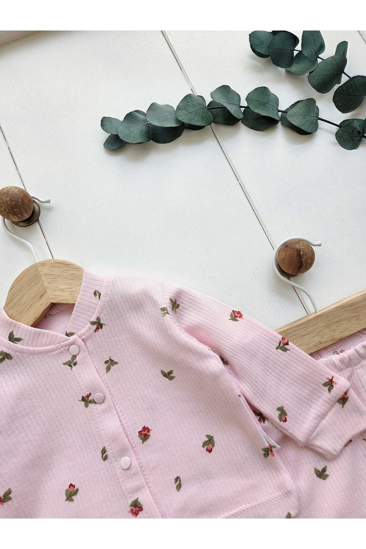 GizaKids %100 Pamuklu Kız Bebek Pijama Takımı fotoğrafı 4 (önizleme)