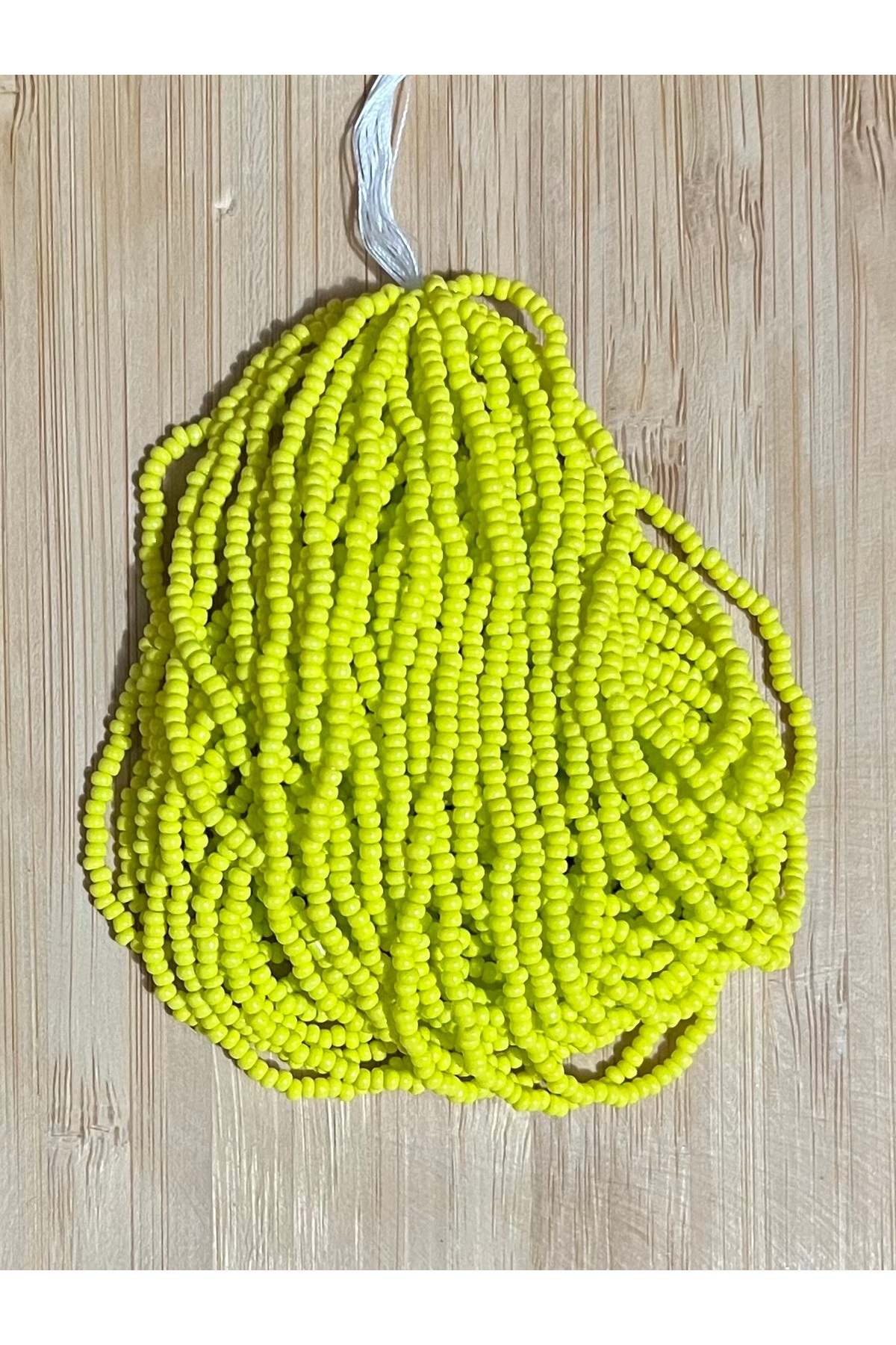 Matt Yellow 12string. Czechoslovakia, Adana, Prison Job, Needle Lace Sand Bead.