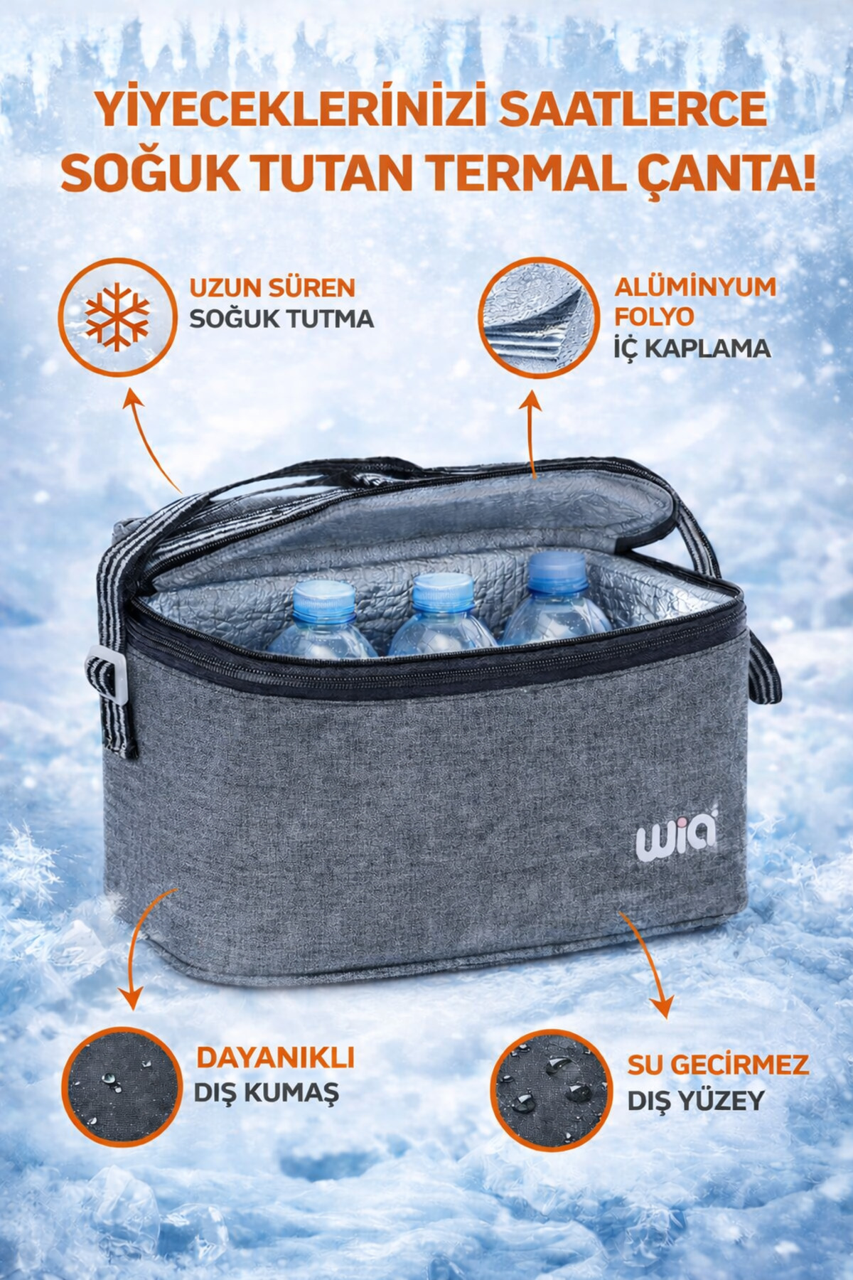Wia Termoslu Beslenme Çantası Wbsl80000-gri 003