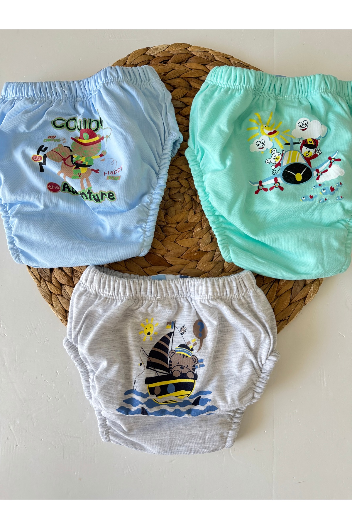 PİLEKİ BABY 3 ADET % 50 PAMUK % 50 MEMBRAN, İÇ KISMI HAVLU , SU GEÇİRMEZ (2 - 3 - 4 YAŞ ALIŞTIRMA KÜLODU ) fotoğrafı 7 (önizleme)