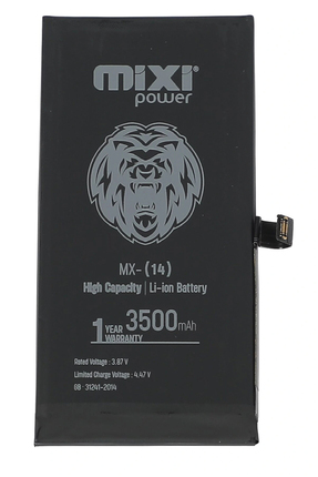 mixipower iPhone 14 Uyumlu Bilinmeyen Parça Uyarısız, Yüzdelik Gösteren Batar...