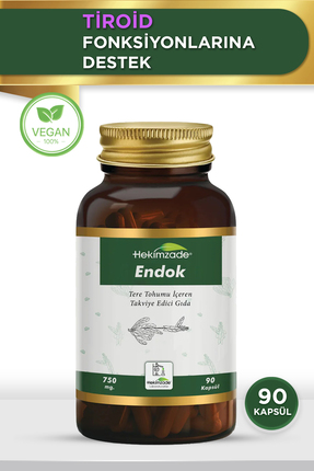 Hekimzade Endok 90 Kapsül 750mg – Tere Tohumu İçeren Takviye Edici Gıda