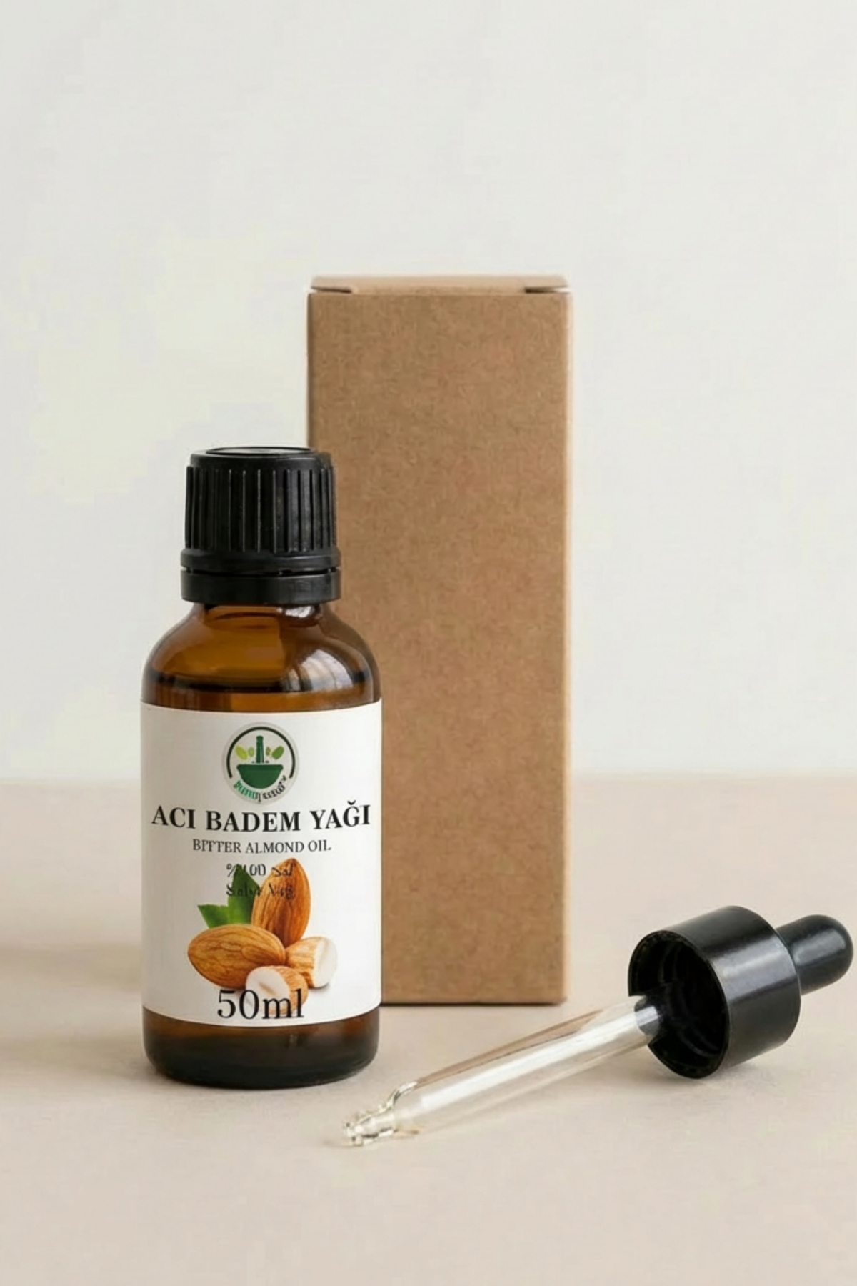 Soğuk Sıkım Acı Badem Yağı (Bitter Almond Oil – Prunus amygdalus amara) %100 Saf Doğal 50 ml — acbdmygsskm50 — تصویر 4 از 4