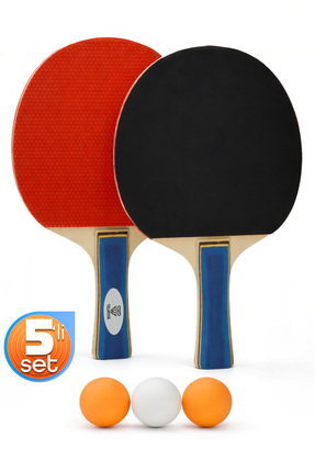 Telvesse Masa Tenisi Raketi Seti Tenis Topu Set 5 Parça Başlangıç Seti TTR600