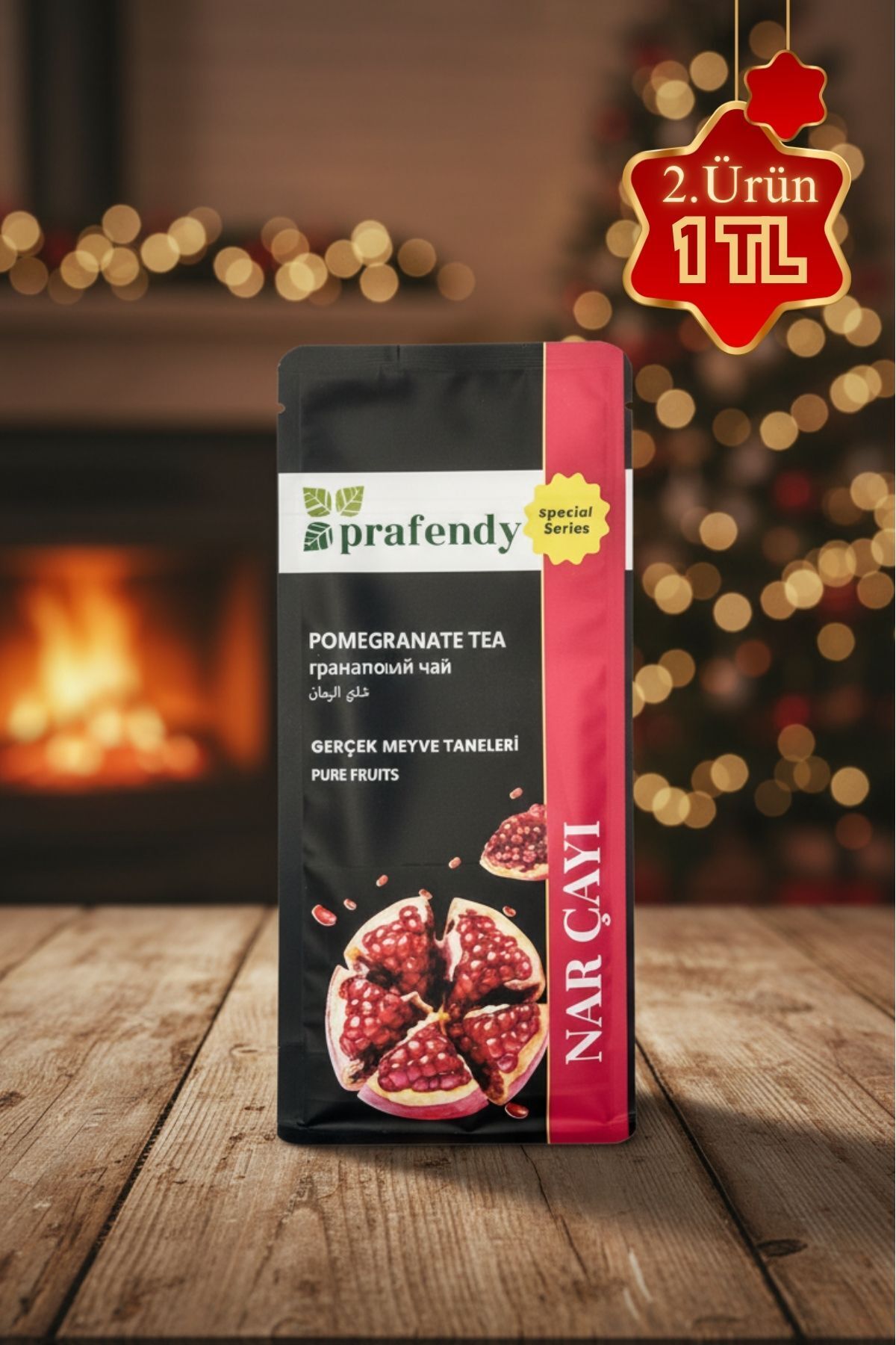 prafendy Nar Çayı 250g - Gerçek Meyve Taneli