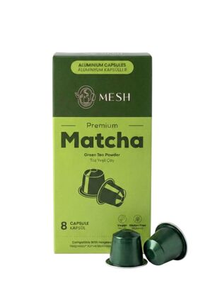 Mesh Nespresso Uyumlu Saf Matcha Kapsül 8'li - Premium Matcha Çayı