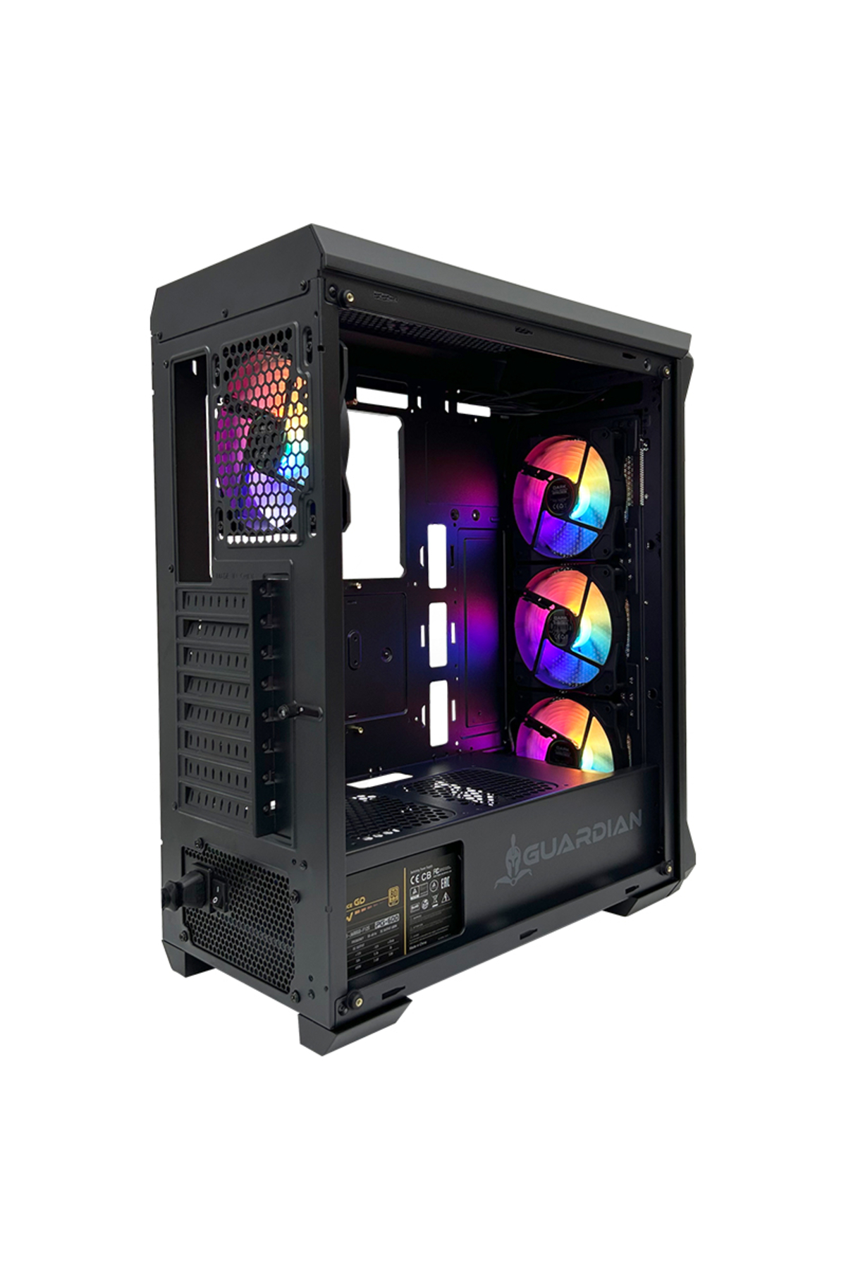 Dark GUARDIAN PRO 4x12cm ARGB Led Fanlı USB3.0 ATX Panoramik Akvaryum Oyuncu Kasası (Yeni)