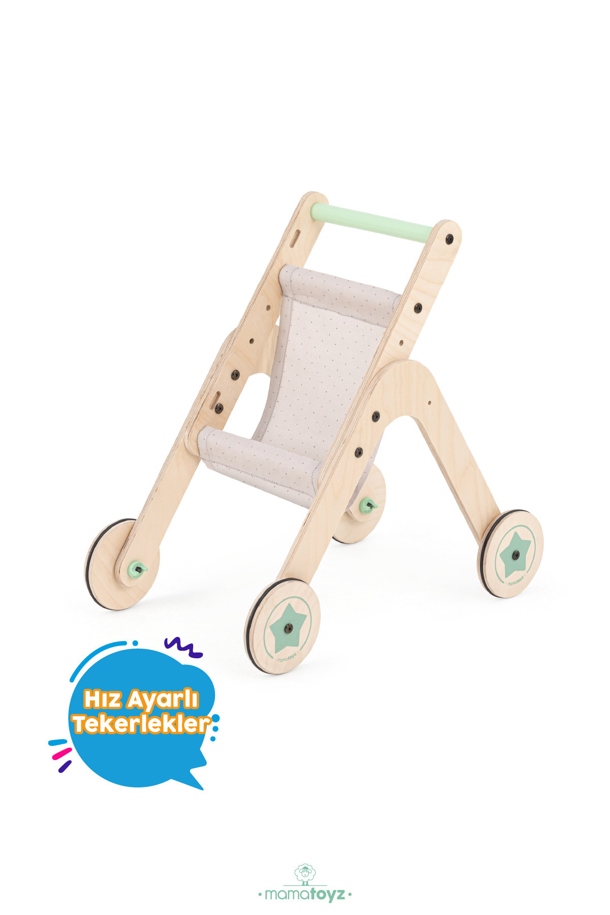 MAMATOYZ Trio Stroller | Yürüteç - Oyuncak Bebek Arabası fotoğrafı 6 (önizleme)
