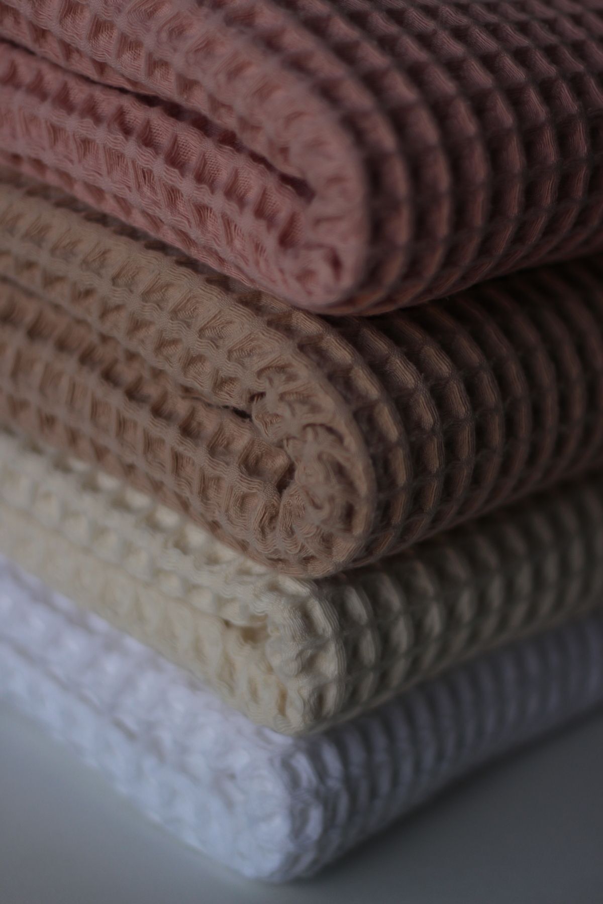 Anne Sesi Waffle Bebek Battaniyesi %100 Pamuk - 75x80 Cm - Kundak , Havlu Ve Çok Amaçlı Kullanım - Beyaz fotoğrafı 7 (önizleme)