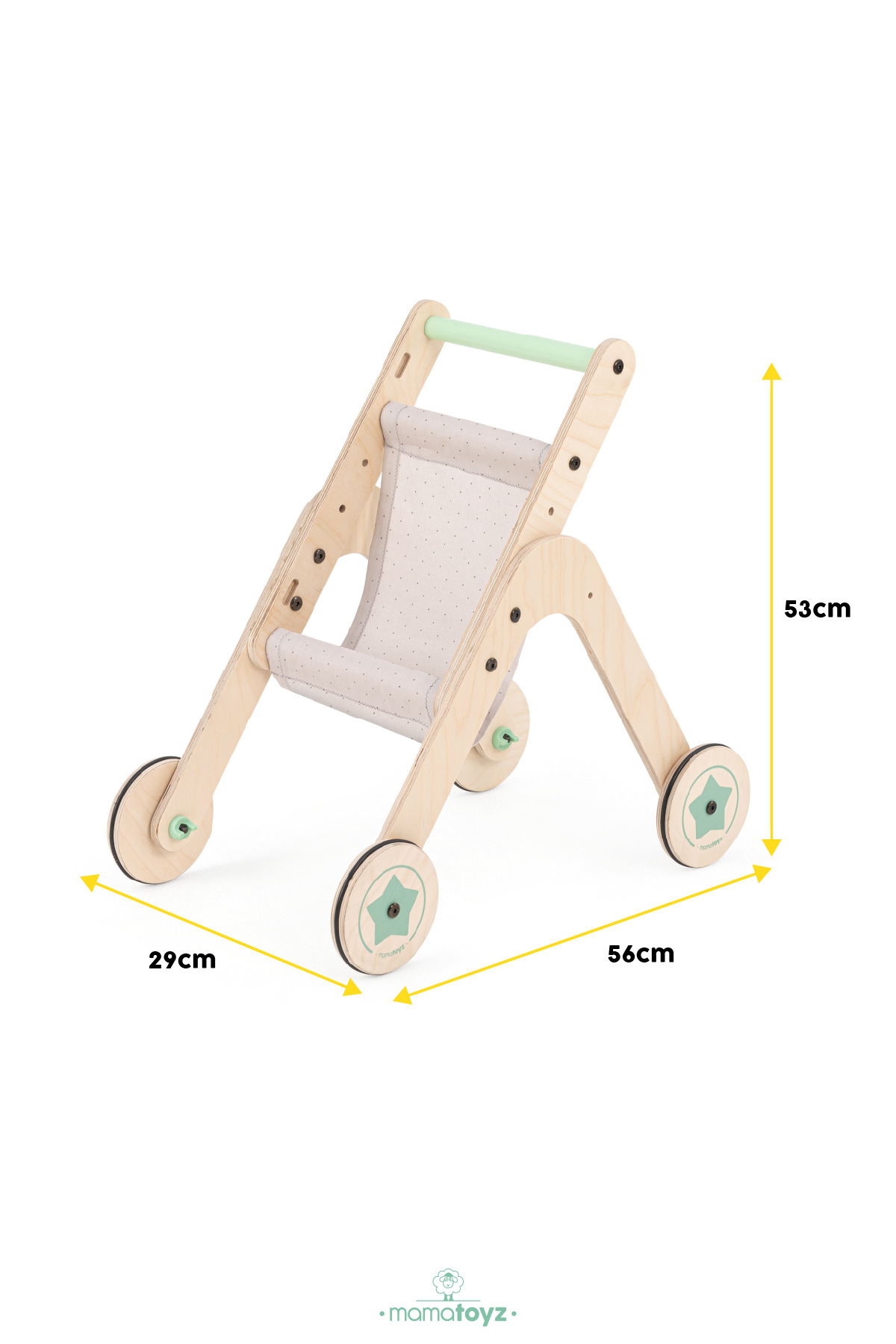 MAMATOYZ Trio Stroller | Yürüteç - Oyuncak Bebek Arabası fotoğrafı 3 (önizleme)