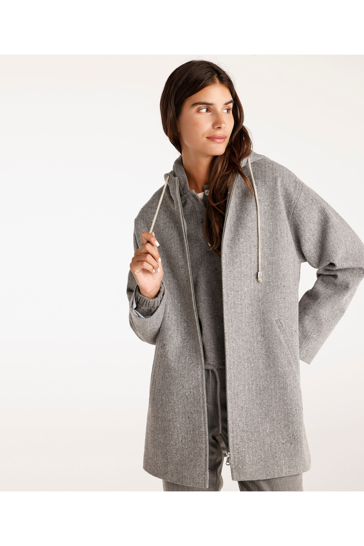 Yargıcı  Fermuarlı Palto - Görsel 3