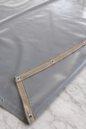 Branda Noktası 650 Gr/m² Profesyonel Kapsüllü Gri Polyester Branda – Su ve UV...