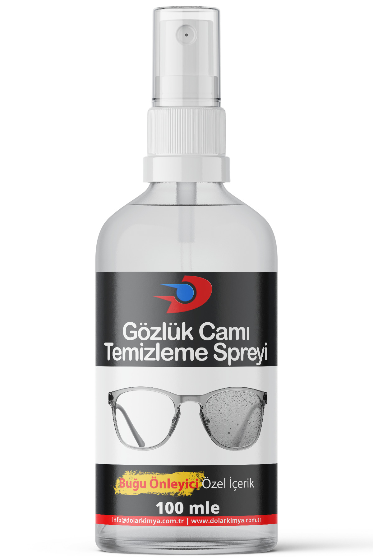 Dolar Kimya Gözlük Camı Temizleme Spreyi (Buğu Önleyici Katkılı) - 100 mL