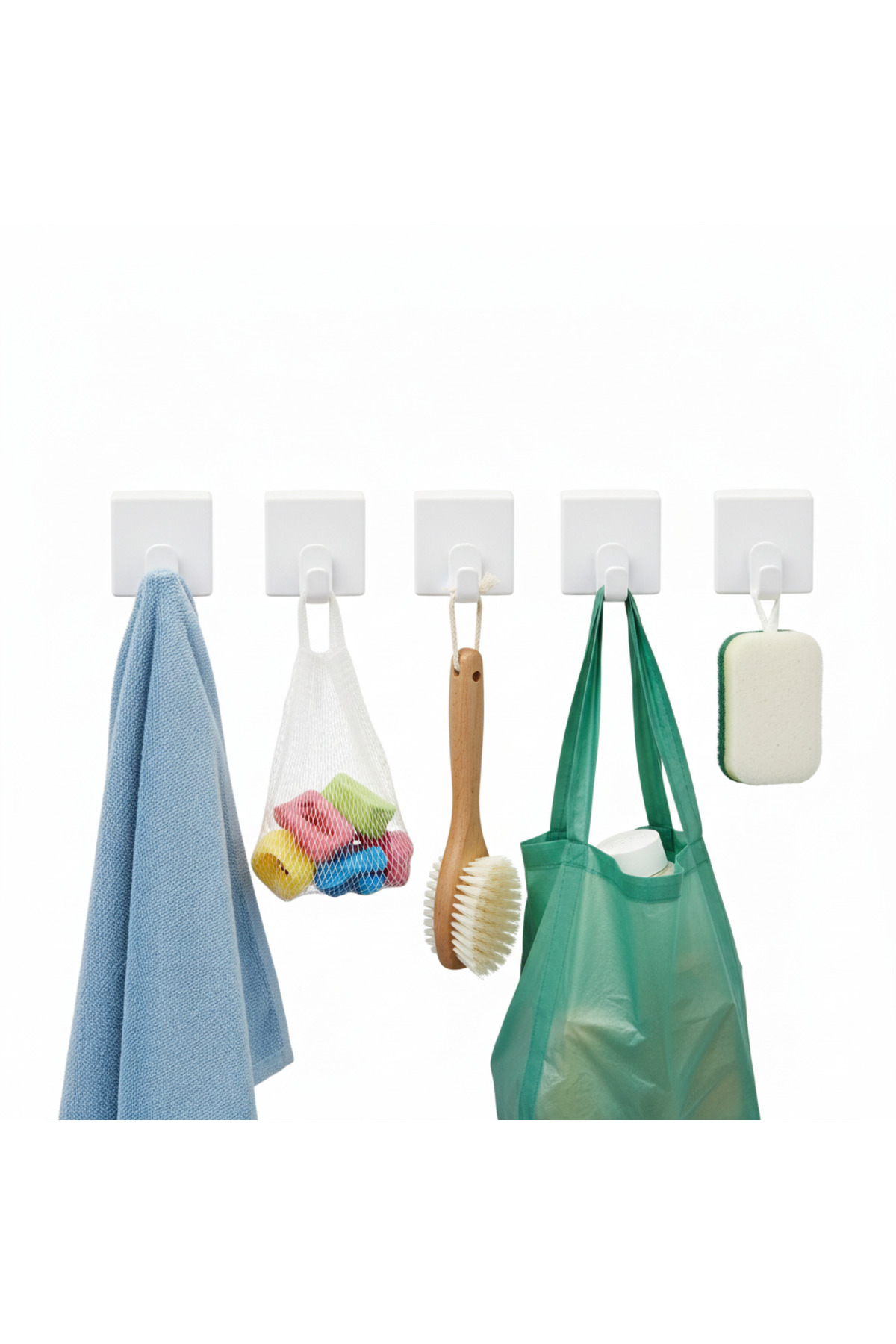 alpikom 2 ADET KENDİDEN YAPIŞKANLI ASKILIK BANYO LAVABO MUTFAK KİLER KAPI ARKASI