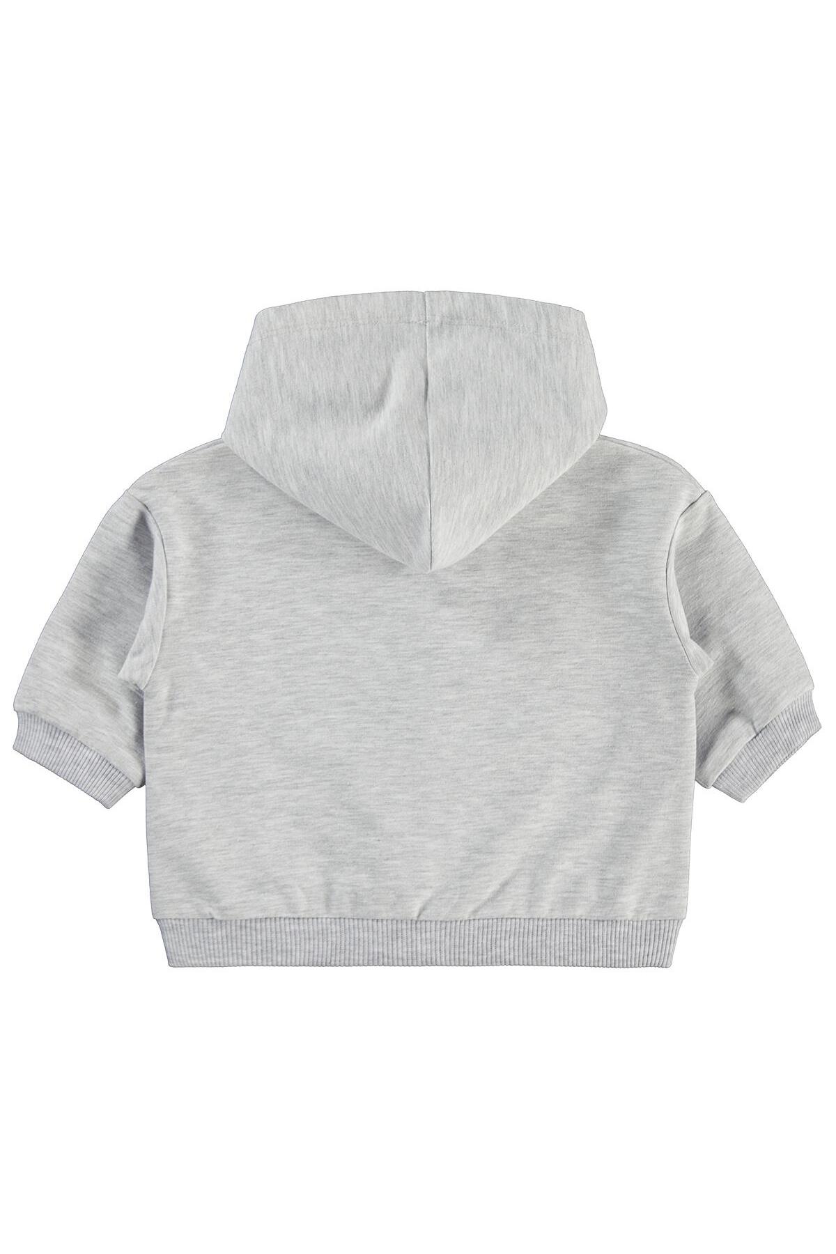 Civil Baby Civil Basic Kalp Etiketli Kapüşonlu 6-18 Ay Hırka - Ekru 6-9 Ay fotoğrafı 2 (önizleme)