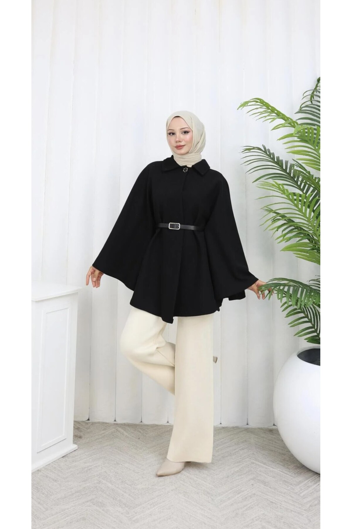 Belted Black Cachet Coat