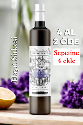 Sevinç Teyze Doğal Fermantasyon Hayıt Sirkesi, Chaste Seed Vinegar 500ml
