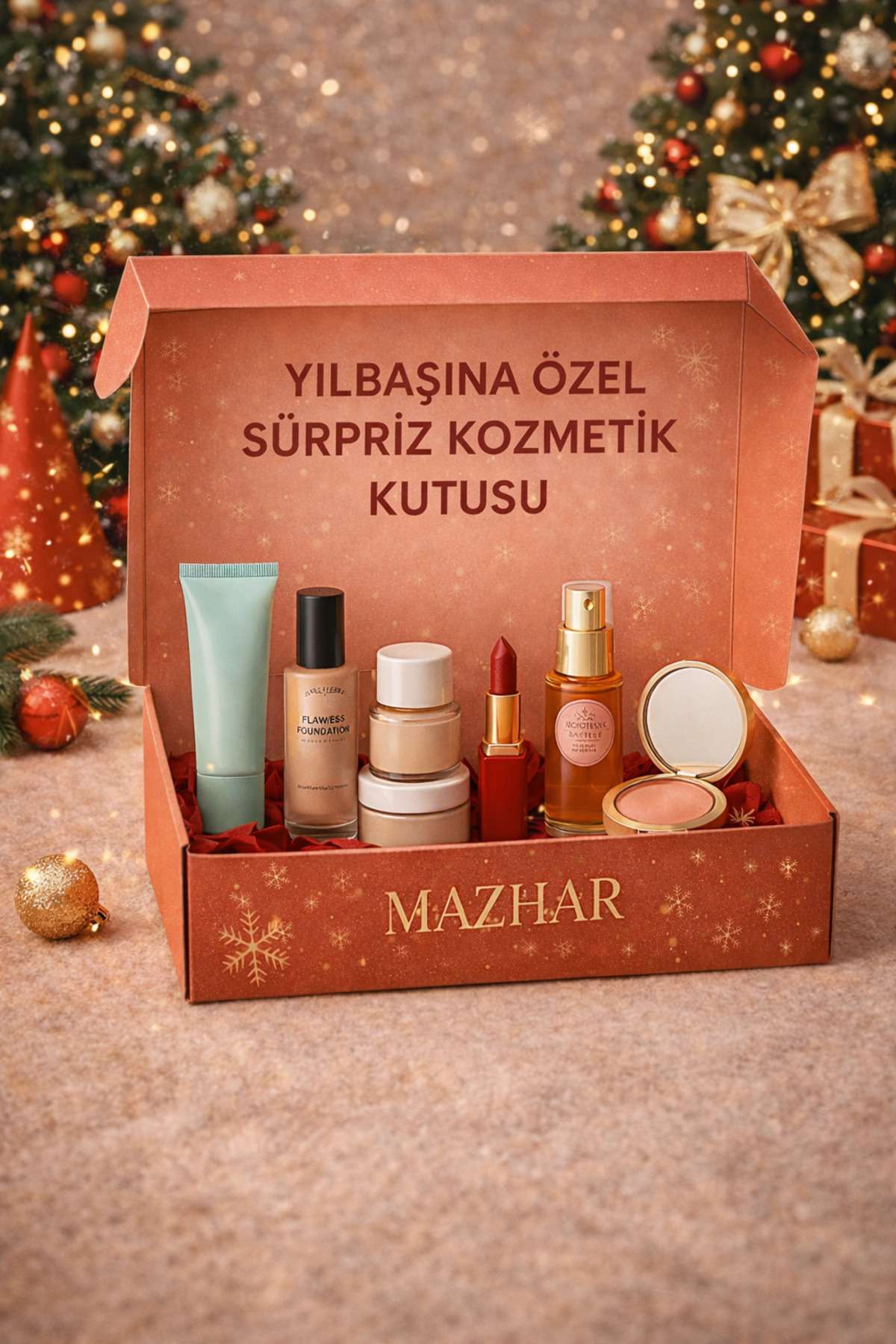 Yılbaşı Özel Sürpriz Makyaj Kutusu – 6 Parça — sdewf435 — تصویر 2 از 3