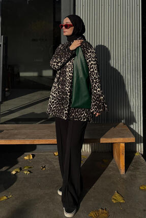 Touche Prive %100 PAMUKLU GENİŞ MANŞETLİ DESENLİ GÖMLEK