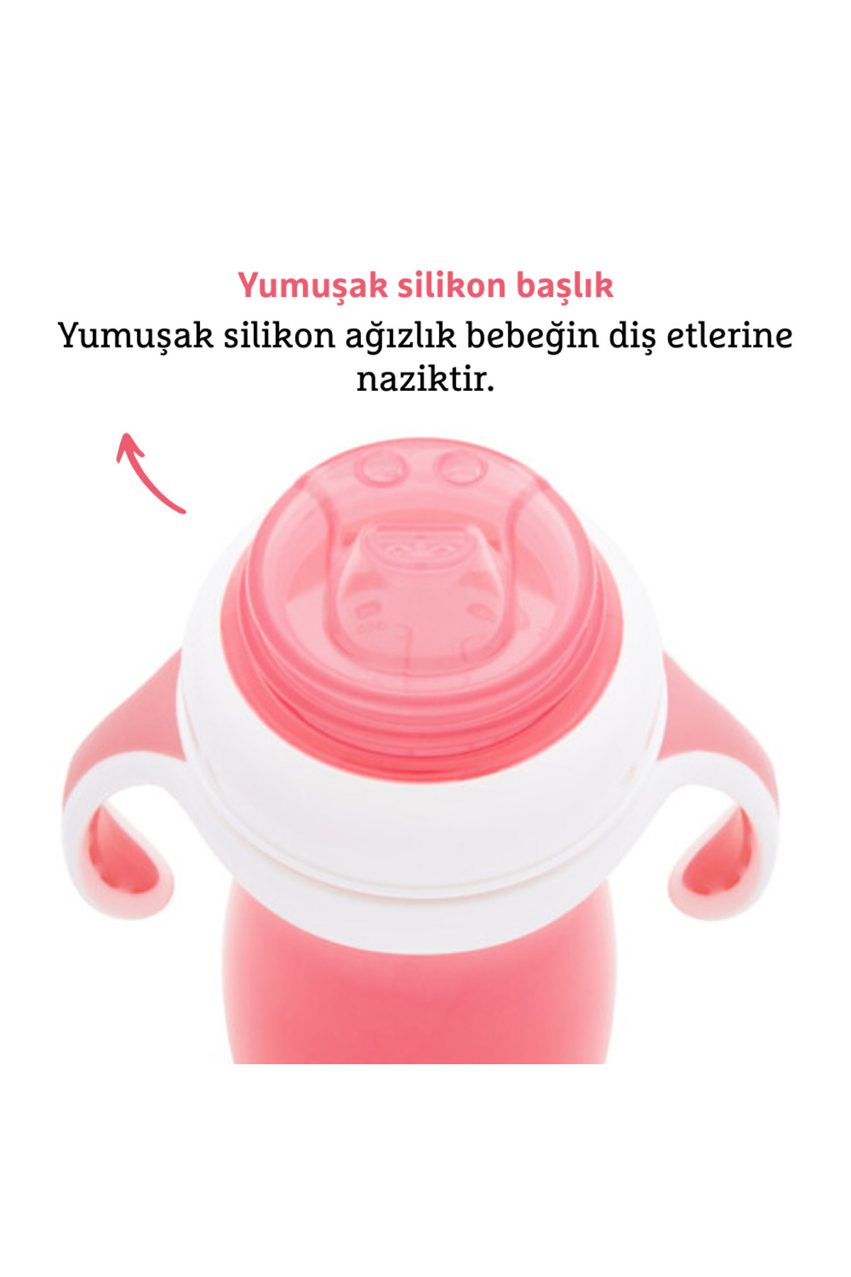 Munchkin Duyarlı Geçiş Bardağı | 9 Ay+ Bebekler İçin|296 ml |Sızdırmaz & Kolay Tutulan Tasarım|Pembe fotoğrafı 2 (önizleme)