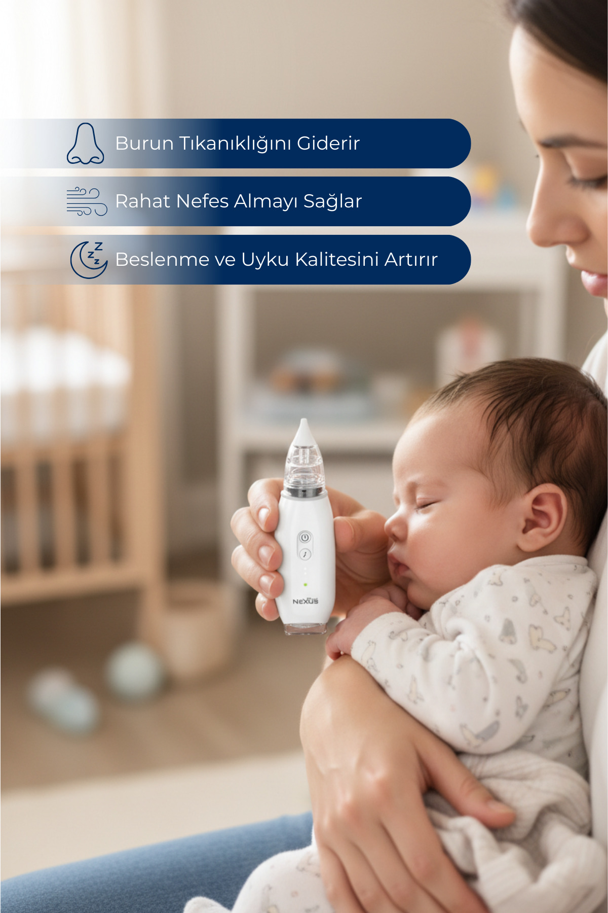 Direct NEXUS Elektrikli Bebek Burun Aspiratörü fotoğrafı 4 (önizleme)