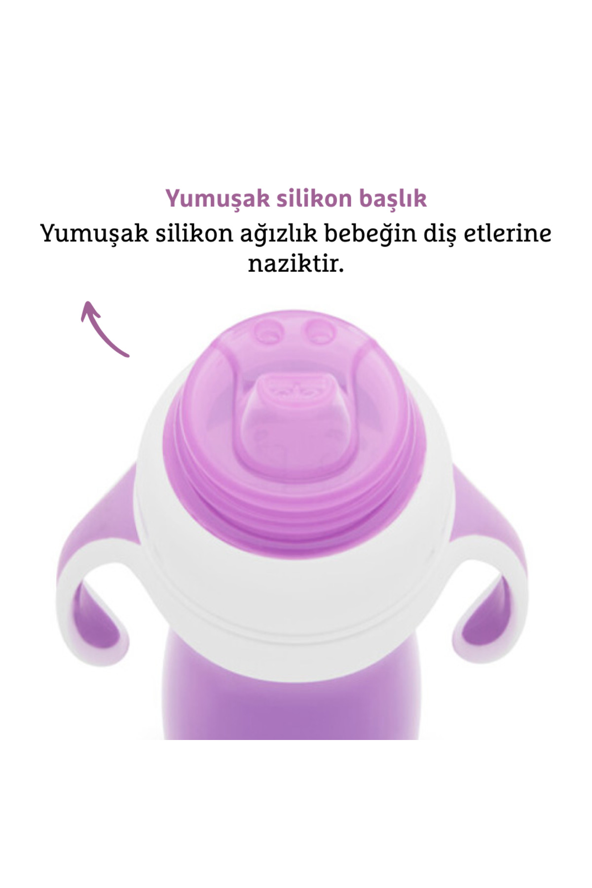 Munchkin Duyarlı Geçiş Bardağı | 9 Ay+ Bebekler İçin | 296 ml|Sızdırmaz & Kolay Tutulan Tasarım |Mor fotoğrafı 2 (önizleme)