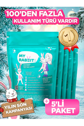 My Rabbit! Çamaşır Ve Yüzey Için Çok Amaçlı Oksijenli Toz Leke Çıkarıcı ve Be...