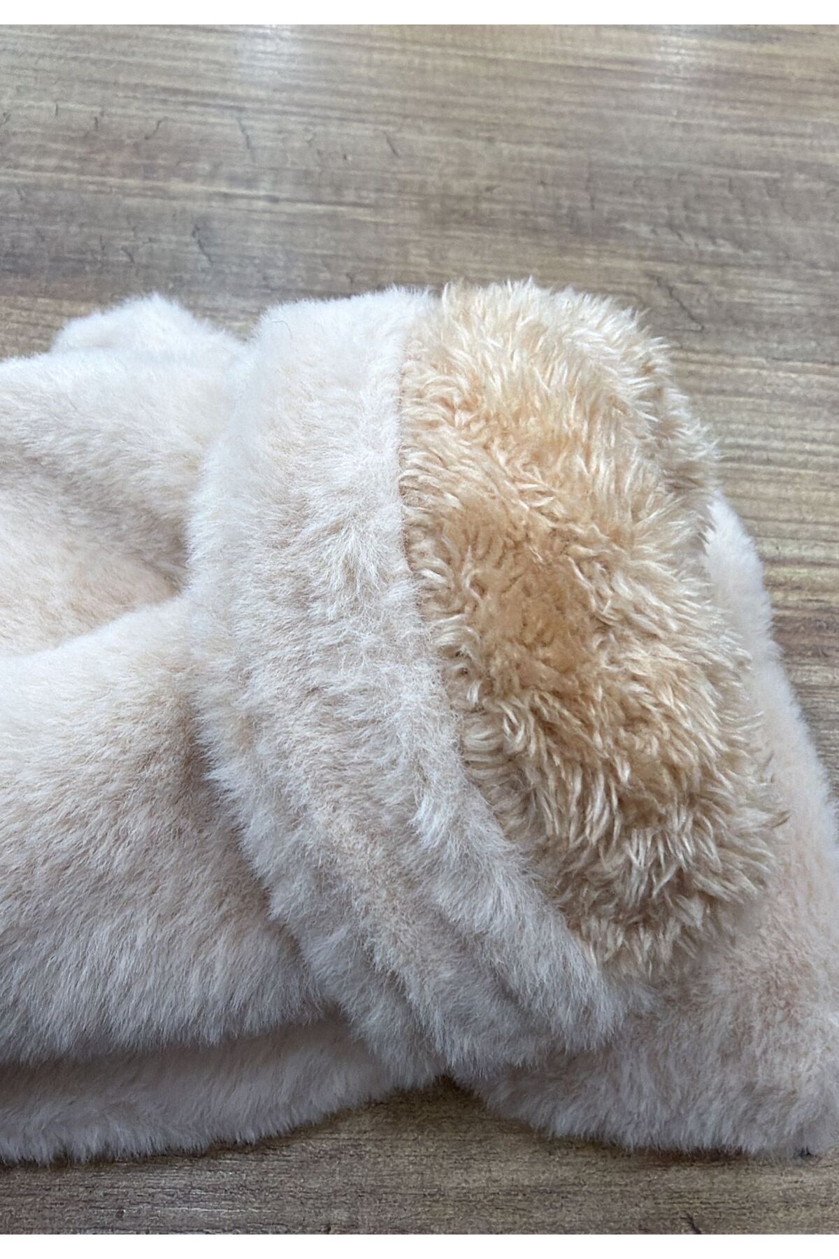 Axesoire 16011 Peluş Yumuşak Tuşeli Bej Eldiven görsel 8
