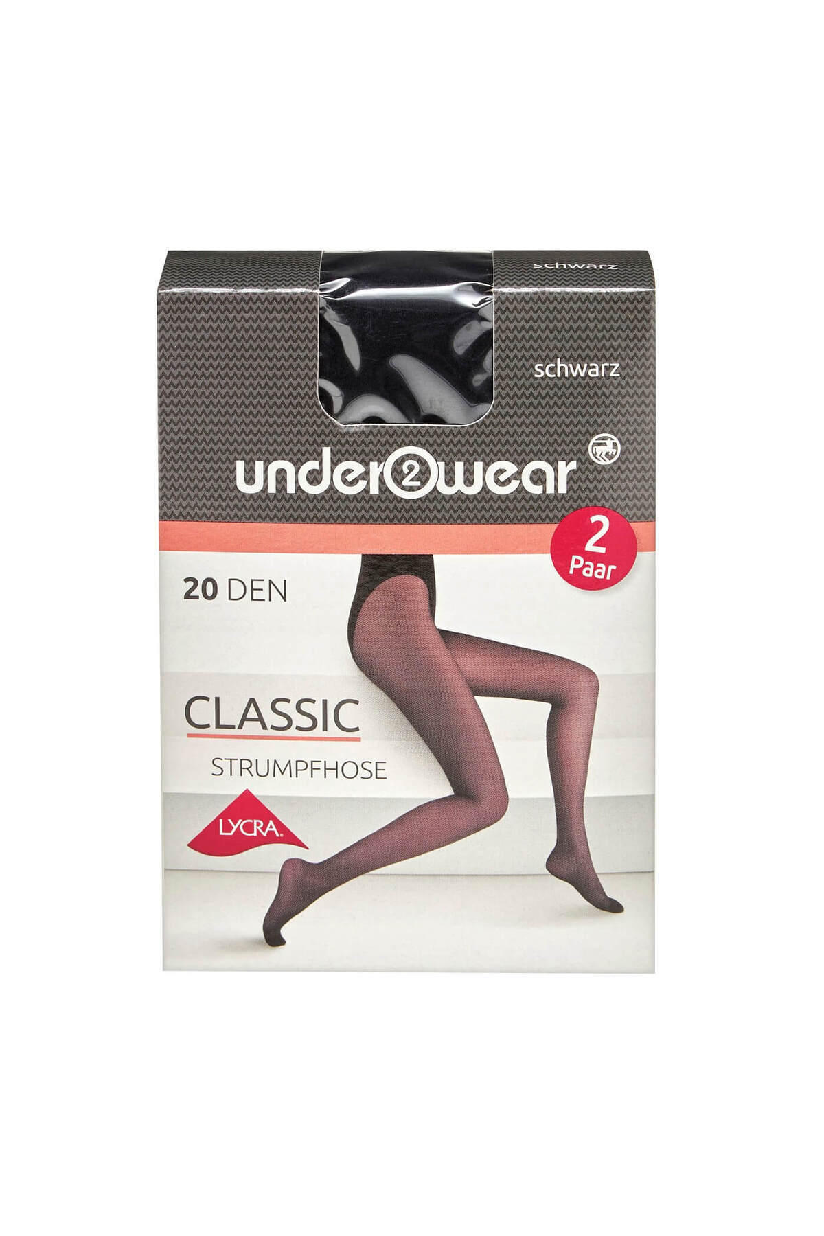 Lycra Thin Pantyhose 20 Den, Black Size 40/42