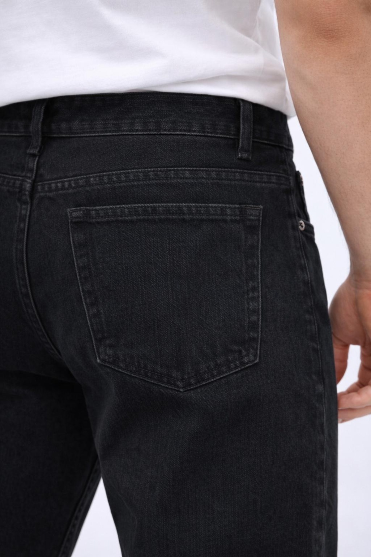 oraystore Erkek Yıkamalı Siyah Baggy Pantolon görsel 6