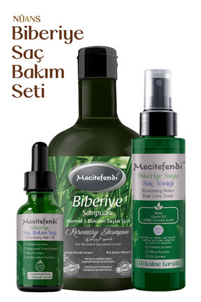 Mecitefendi Biberiye Saç Bakım Seti Nüans - Biberiye Şampuan 400 ml Biberiye ...