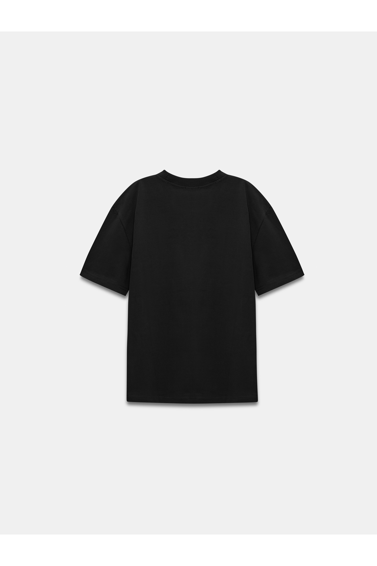 Dilvin  30312 Dekoratif Dikişli Bisiklet Yaka Tshirt-Siyah - Görsel 6