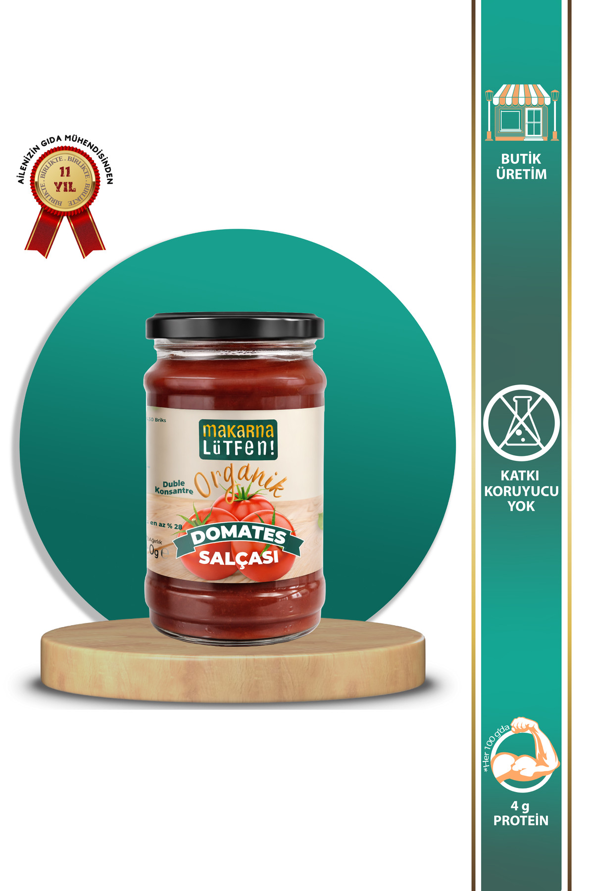 Makarna Lütfen Organik Domates Salçası (310 g) - Fiyatı, Yorumları