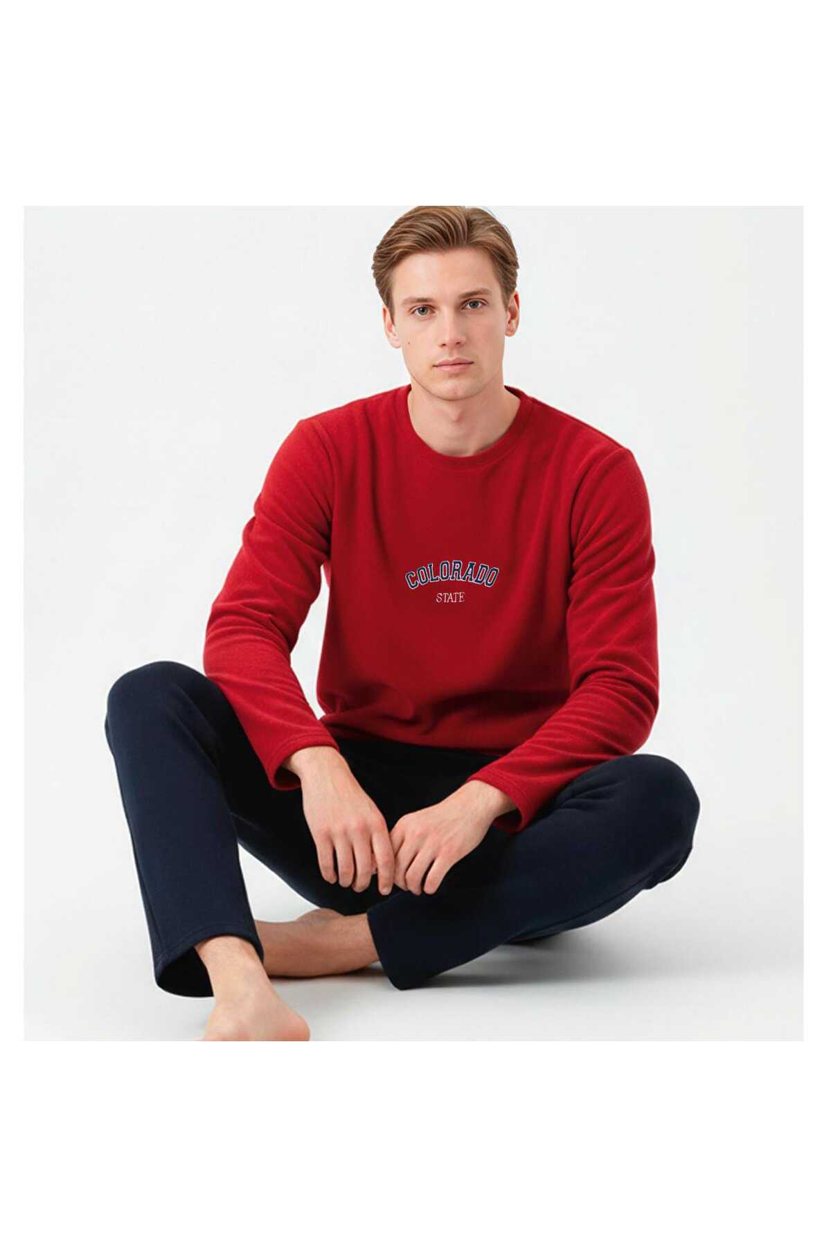 Sude HOMEWEAR Erkek Polar Pijama Takımı görsel 2