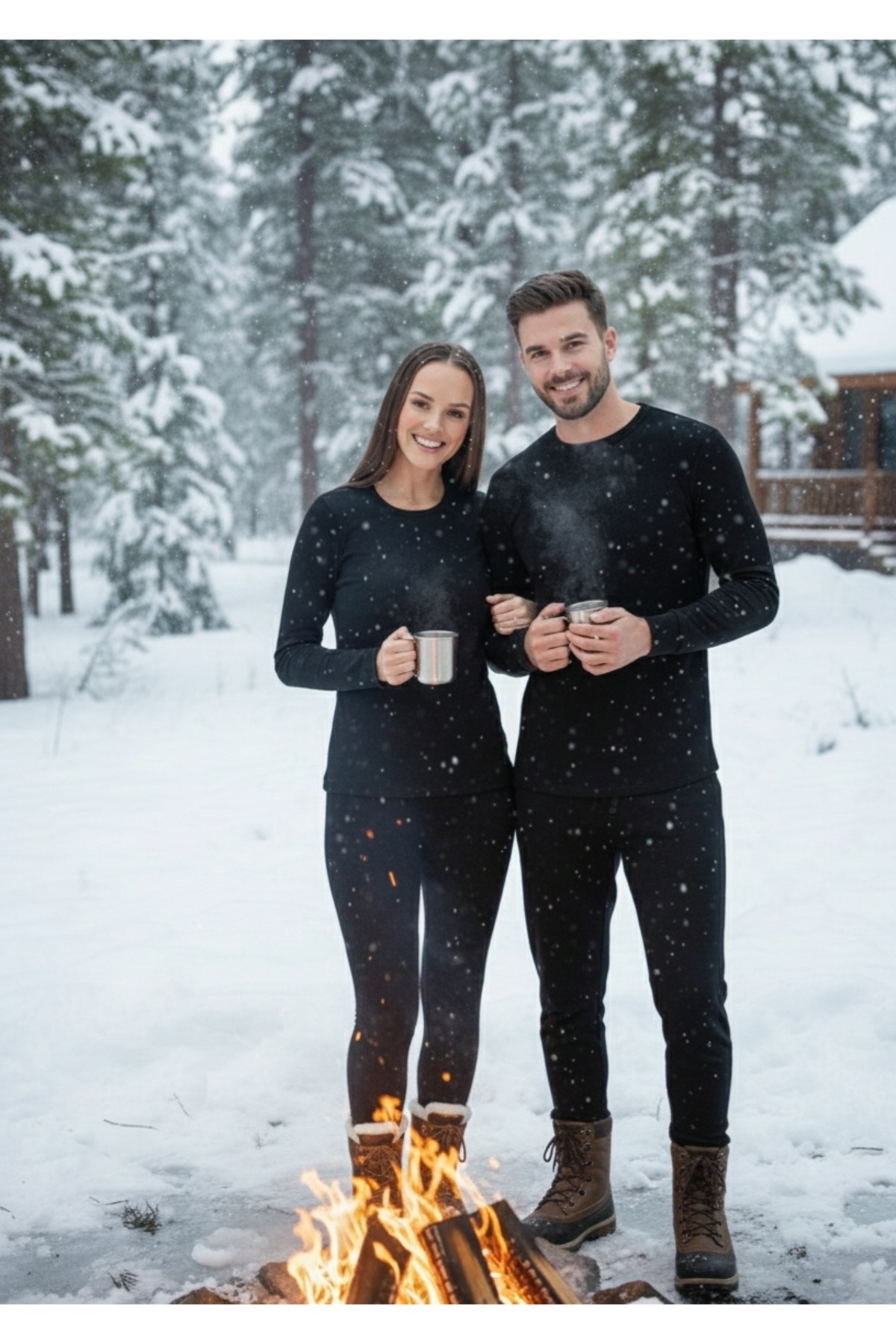 JAKC WAYS Unisex Thermal Underwear Set, Inside Fleece-Lined (Unisex)