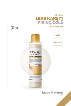 Dr.Melaxin Pirinç Özü & Niasinamid-Seramid İçeren Tonik – Peeling Ve Aydınlat...