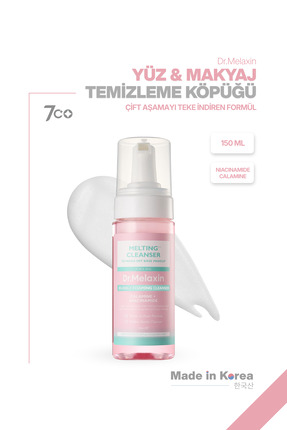 Dr.Melaxin Yüz & Makyaj Temizleme Köpüğü – Niacinamide & Calamine İçerikli | ...