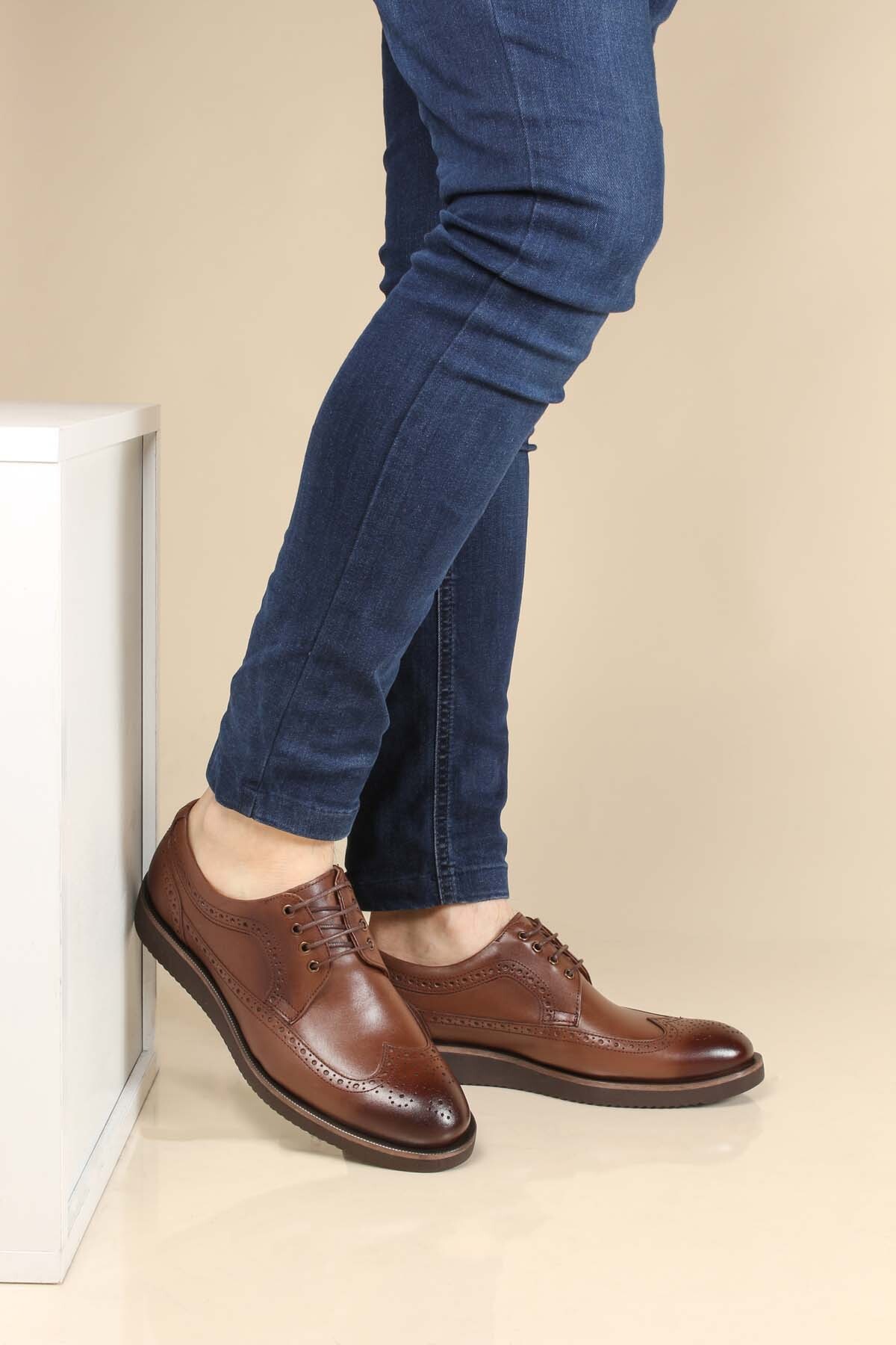 Fast Step  Hakiki Deri Erkek Klasik Ayakkabı 095MA4051-1