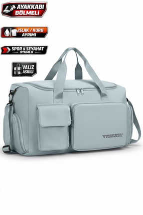 Ghassy Co Unisex Ayakkabı Bölmeli Askılı Fonksiyonel Cepli Geniş Seyahat Fitn...