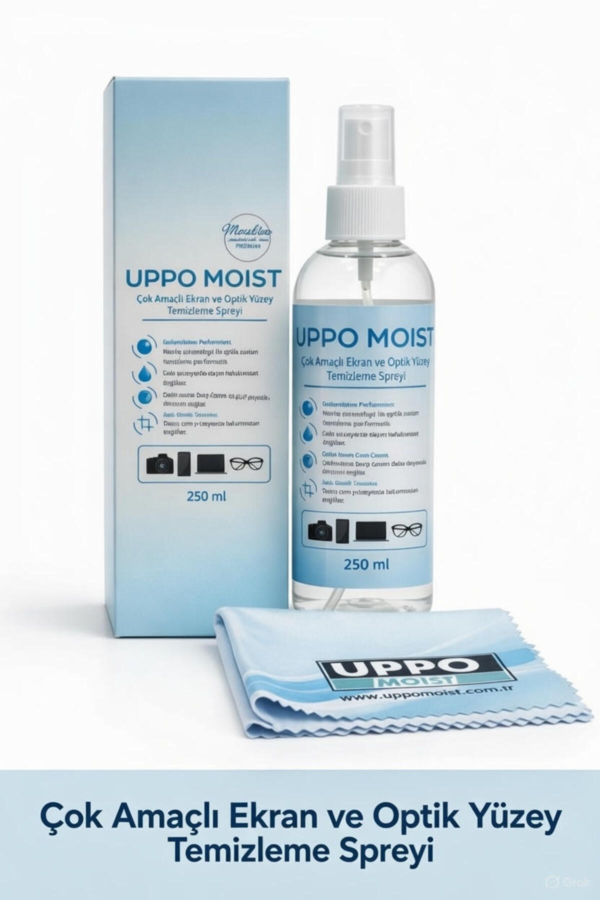 UPPO MOİST 250 ml anti-statik koruma Çok amaçlı cam ayna TV LCD ekran ve optik yüzeyleri temizleme spreyi