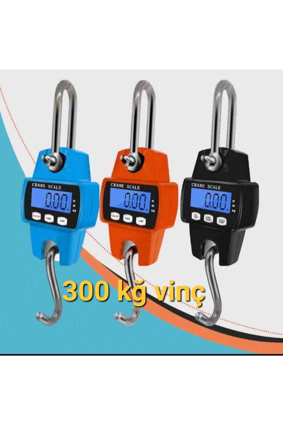 PLT POWER 300 Kg Kapasiteli Metal Gövde Askılı Kantar - Vinç Kantarı - Kasap Terazi