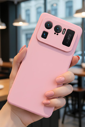 Hatreds Xiaomi Mi 11 Ultra İçin Uyumlu İçi Kadife Sıvı Silikon Kılıf