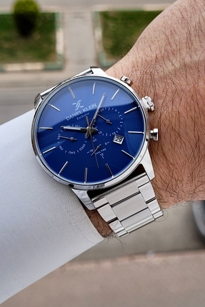 Daniel Klein Kadranı Lacivert Renk Iç Göstergeleri Aktif Fonksiyonlu Erkek Ko...