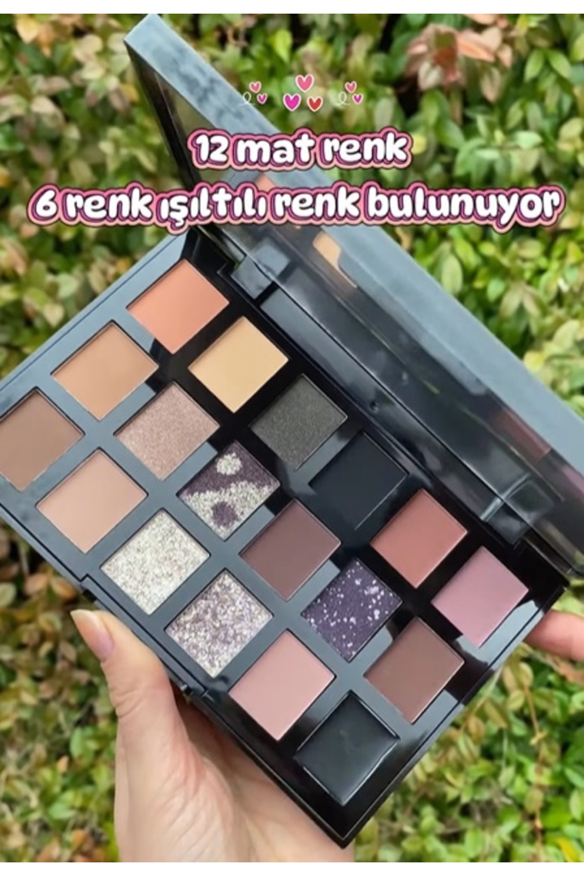 18'li Far Paleti-957 Grunge Edge (12 Mat Ton -6 Işıltılı Ton) — 58920 — تصویر 3 از 7