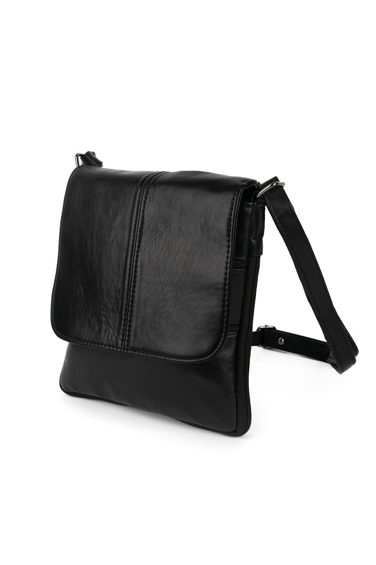 GIFT MALL  Hakiki Deri Postacı Çantası Premium Deri Omuz Çantası - Görsel 2