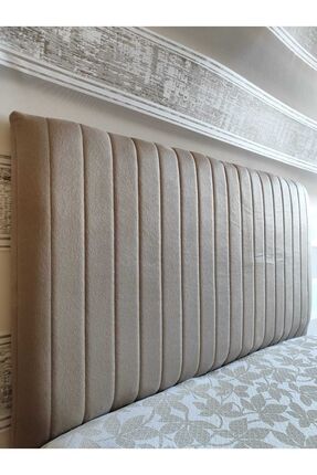 ByDekor Sonne Keten Baza Yatak Başlık Kılıfı 160cm Vizon